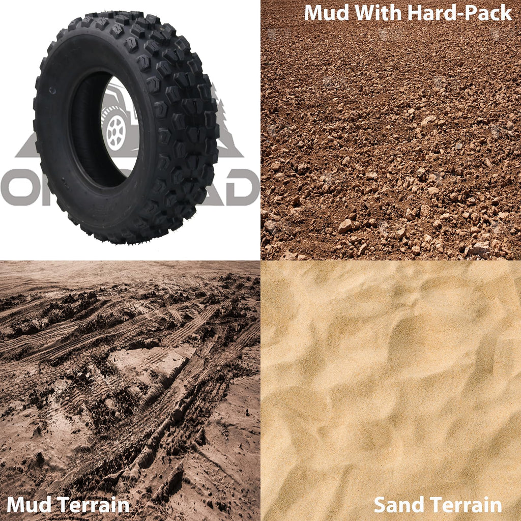 Garvee 2 Pack 22x7-10 ATV Tires, 4 PR All-Terrain Tubeless Tires for Off-Road, Sand, Mud, Durable Rubber, Excellent Grip