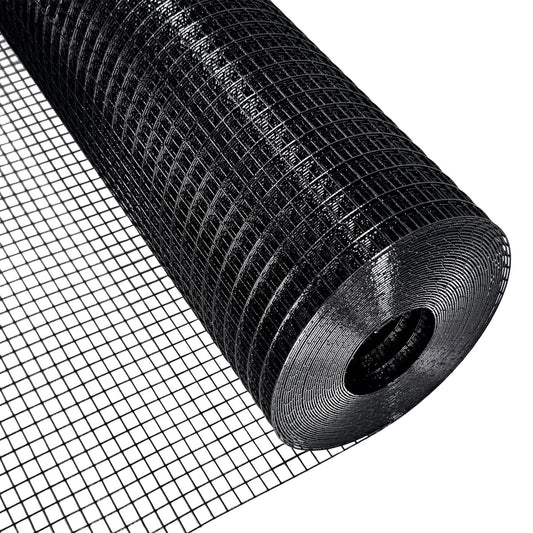 Garvee Hardware Cloth 23 Gauge Vinyl Coated and Galvanized Alloy Steel Wire Mesh Roll, 1:2inch Chicken Wire Fencing Mesh, Wire Fence Roll for Garden Pet/Poultry Enclosures Protection ,36inchx50ft