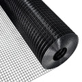 Garvee Black Hardware Cloth 1/2 Inch 36 in x 50 ft 19 Gauge PVC Coating Wire Mesh Rolls Vinyl Coated Welded Chicken Wire Fencing for Home and Garden Fence and Home Improvement Project