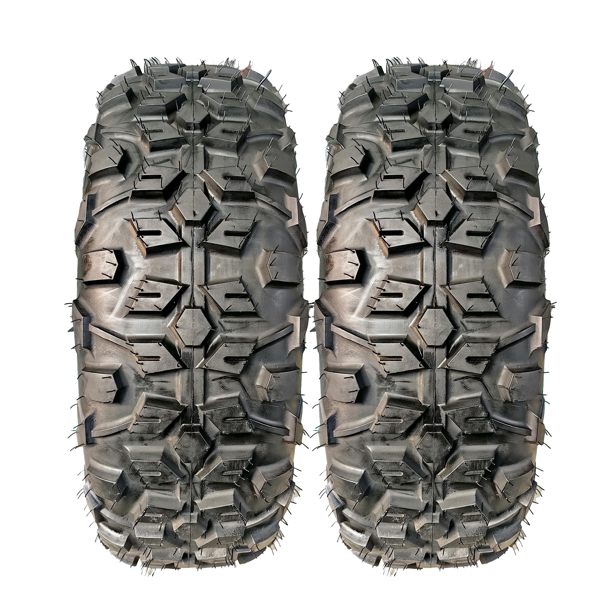 Garvee ATV Tire 25x8-12 6PR All-Terrain Tubeless Tires 2Pack for ATV UTV, Durable Black 12 Inch