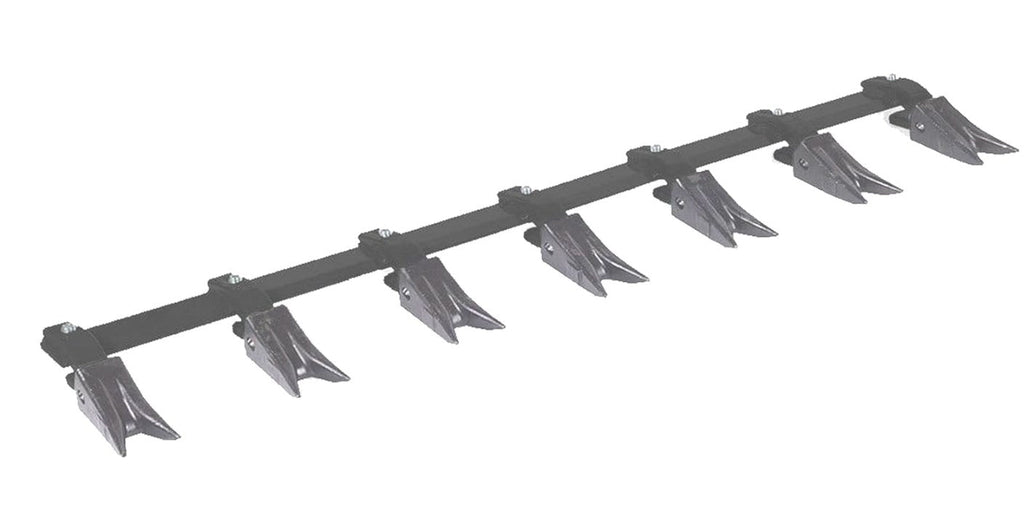 Garvee 46" Heavy-Duty Steel Bucket Tooth Bar – 4560-LB Load Capacity, Effortless Installation for Sub-Compact Tractors with ≤1/2" Cutting Edges Black