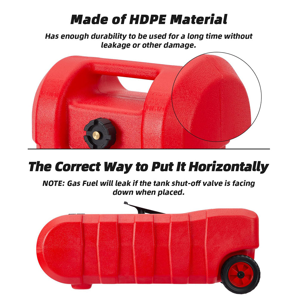Garvee 3-Pack Fuel Caddy 15 Gallon Portable Diesel Fuel Caddy with Pump, 10ft Hose, Manual Siphon 7.5 L/min, UV-Resistant for Garage and Workshop, Red
