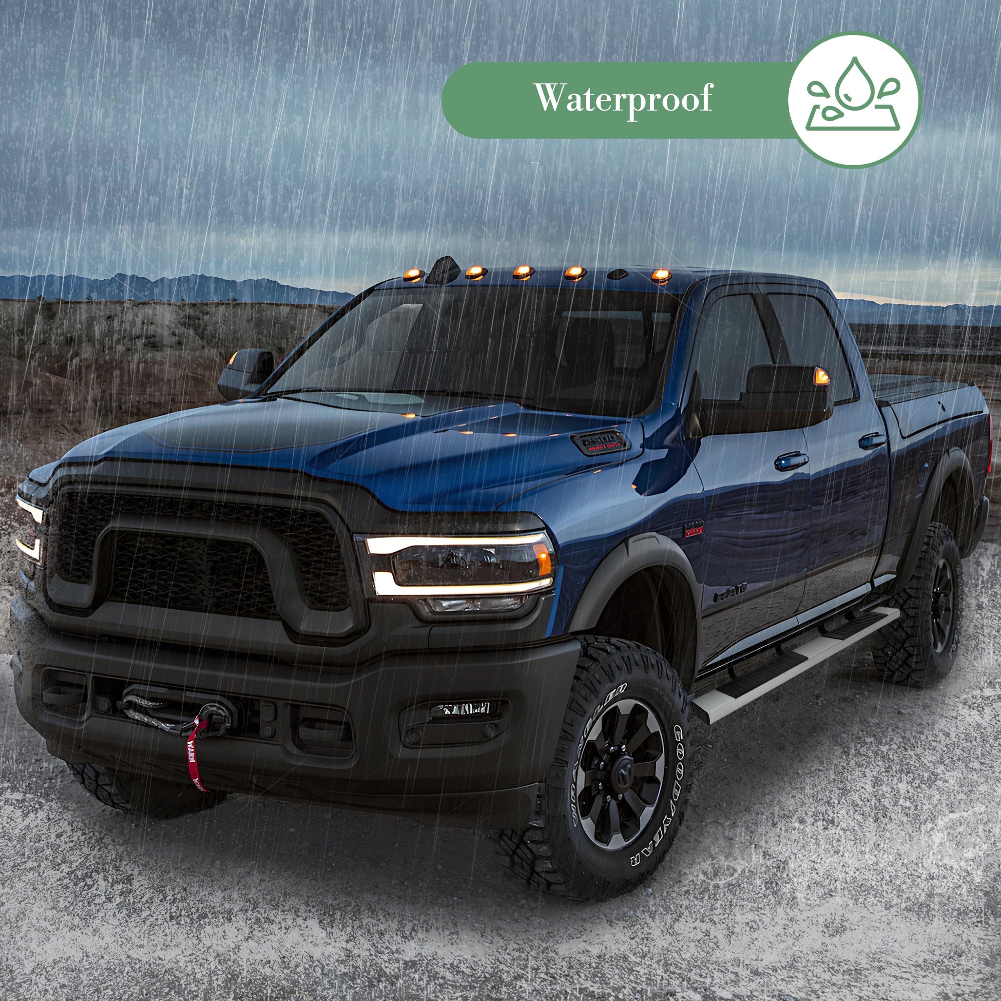 Garvee 6" Wide Running Boards Stainless Steel Side Steps Nerf Bars for 2019-2024 Silverado/Sierra 1500 & 2500/3500 HD Extended/Double Cab