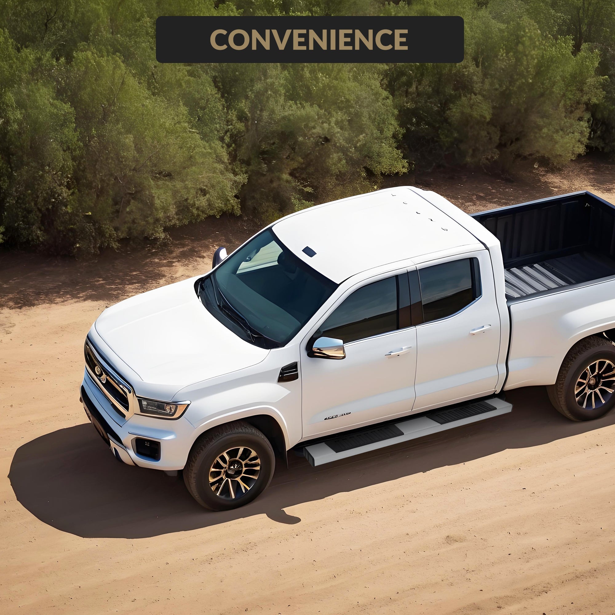 Garvee 6" Wide Running Boards Stainless Steel Side Steps Nerf Bars for 2019-2024 Silverado/Sierra 1500 & 2500/3500 HD Extended/Double Cab