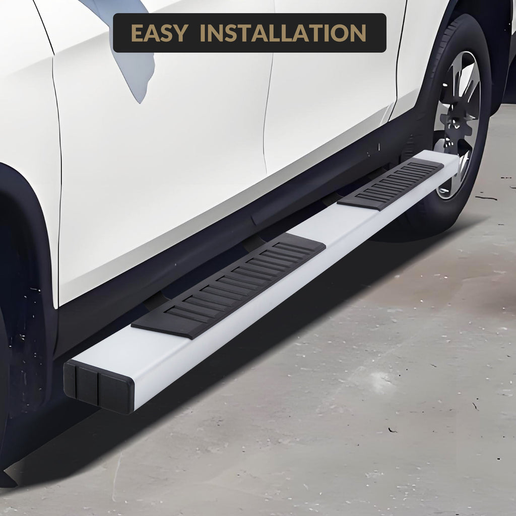 Garvee 6" Wide Running Boards Stainless Steel Side Steps Nerf Bars for 2019-2024 Silverado/Sierra 1500 & 2500/3500 HD Extended/Double Cab