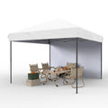 Garvee 10'x10' Pop-Up Canopy Tent - Heavy Duty Commercial Instant Shelter with 4 Sidewalls, One-Person Setup, Outdoor Canopy Tent, Grey