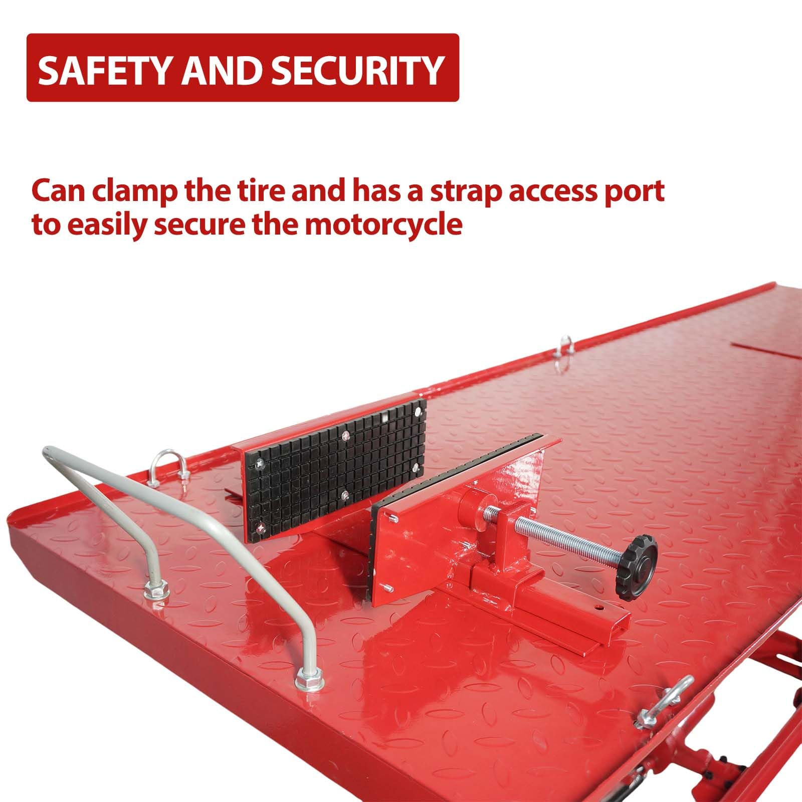 Garvee Hydraulic Motorcycle Lift - 1000lbs Capacity, Lift Hoist, Jack Stand, for Mechanics, Workshops, Homes