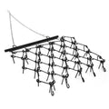 Garvee Heavy Duty Drag Harrow 5x4.5 FT Q235 Steel Thick Tines Adjustable Tow Bar Powder Coated Black for ATV UTV Lawn Tractors Farm Landscaping