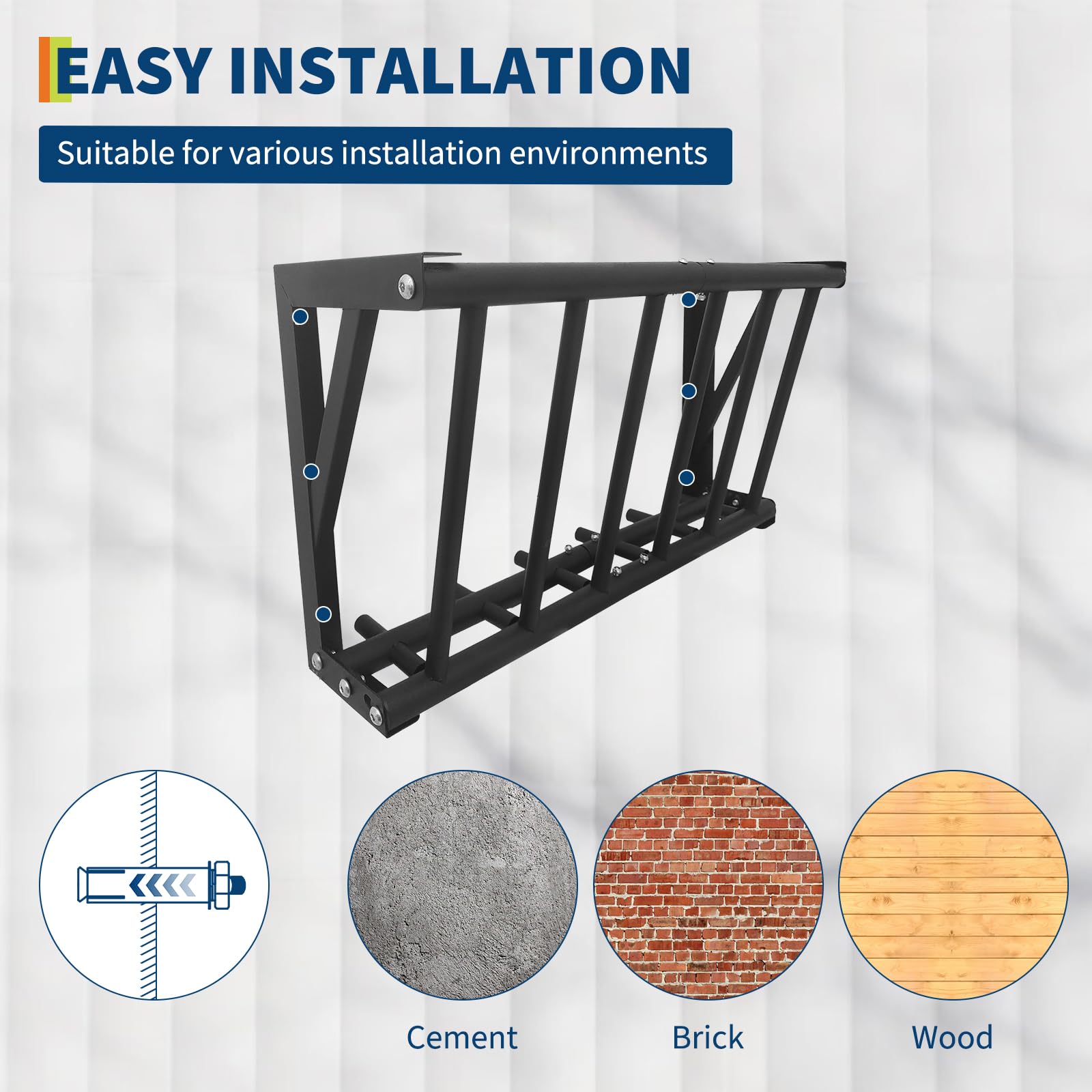 Garvee Wall Mount Hay Rack Livestock Feeder 27" Large Capacity 16 Gallon Heavy Duty Carbon Steel Rust-Resistant Easy Install Indoor Outdoor
