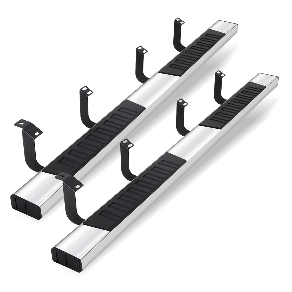 Garvee 6" Wide Running Boards for 2007-2018 Ram 1500 Crew Cab, Stainless Steel Side Steps Nerf Bars