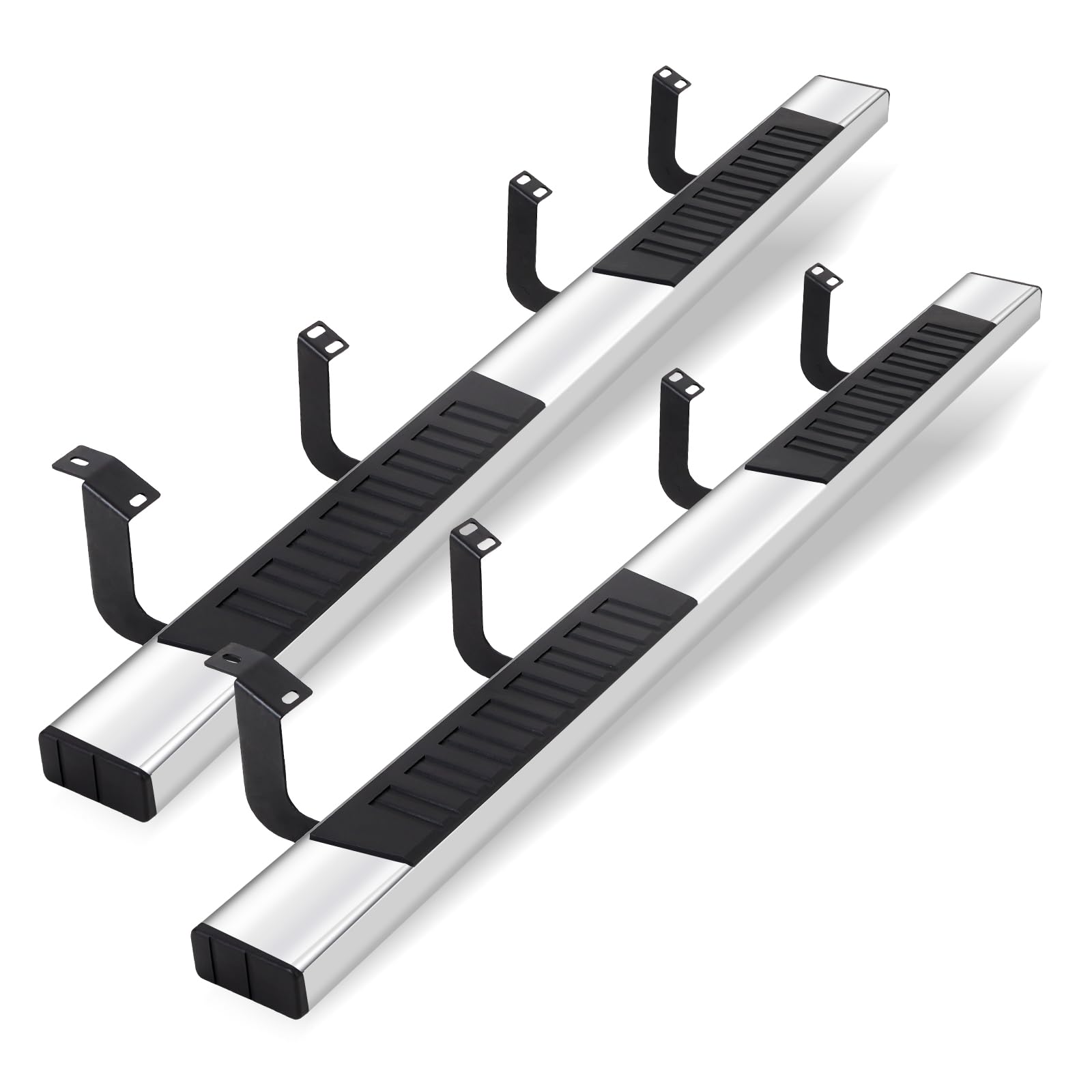 Garvee 6" Wide Running Boards for 2007-2018 Ram 1500 Crew Cab, Stainless Steel Side Steps Nerf Bars