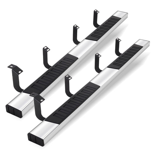 Garvee 6" Wide Running Boards for 2007-2018 Ram 1500 Crew Cab, Stainless Steel Side Steps Nerf Bars