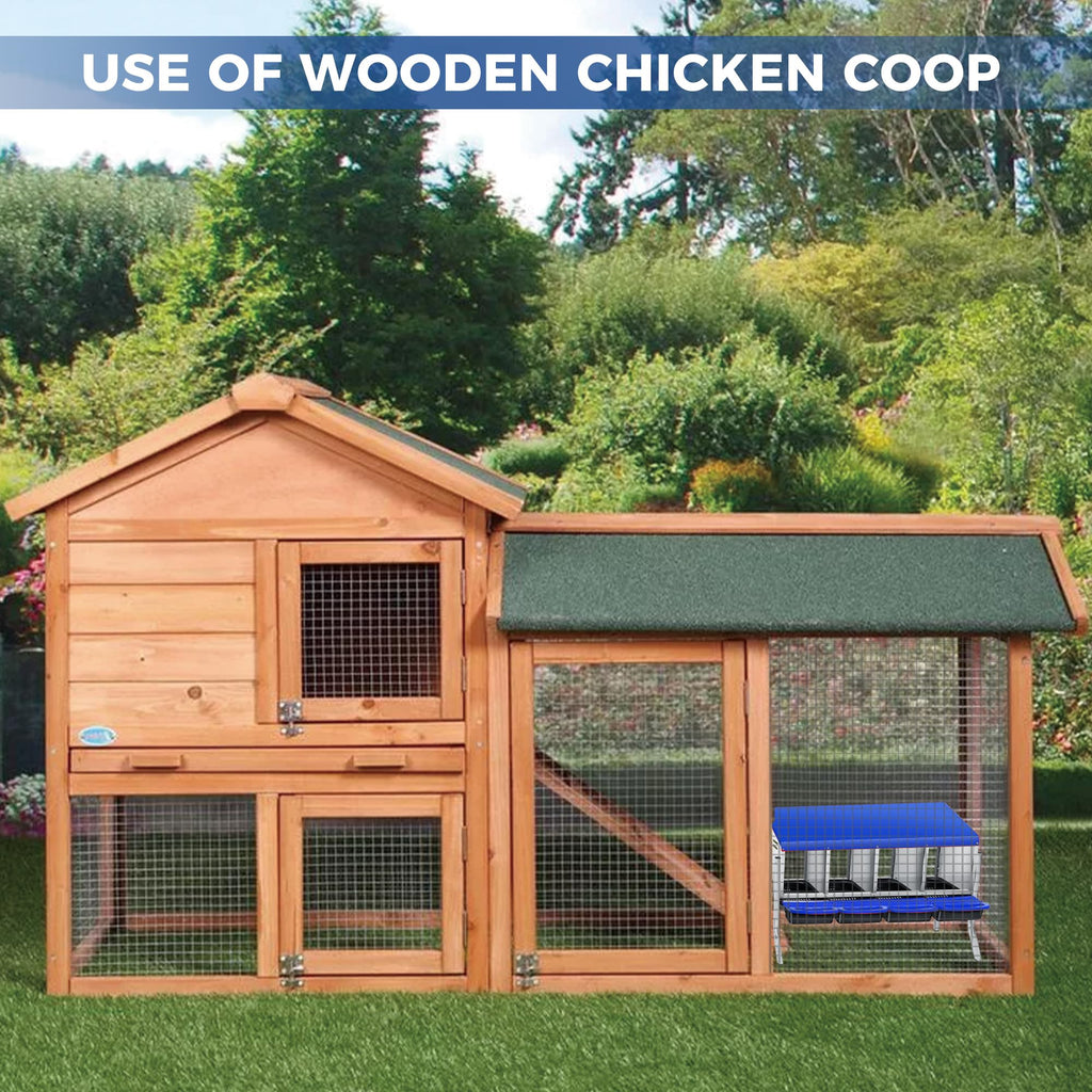 Garvee Chicken Nesting Boxes, 4 Hole with Legs Metal Wall Mount Roll Away Nest with Removable Trays and Roll Out Egg Collection for Chicken Coop