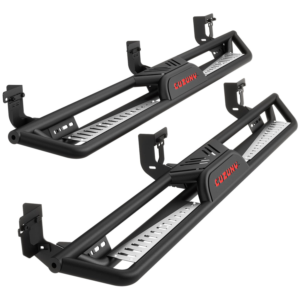 Garvee  6" Running Boards 550LB Side Steps, Non-Slip Black Powder Coated Rock Sliders, Fits 2009-2018 Dodge Ram 1500 Crew Cab, 2019-2024 Ram 1500 Classic, 2010-2024 Ram 2500/3500 Crew Cab