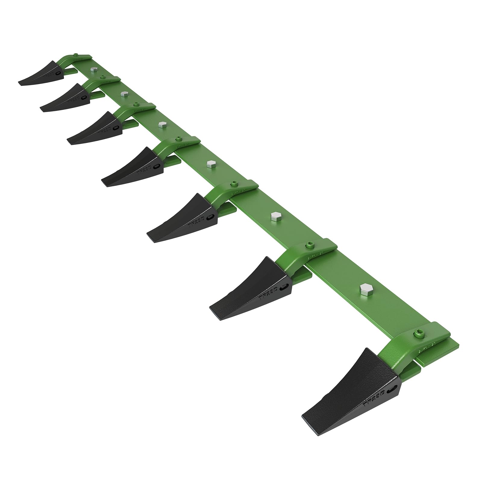Garvee 60'' Tractor Bucket Tooth Bar Heavy Duty 4560 Lbs Load Capacity Replaceable 6 Teeth Powder Coated Bolt-On Design for Loader Skidsteer Excavation