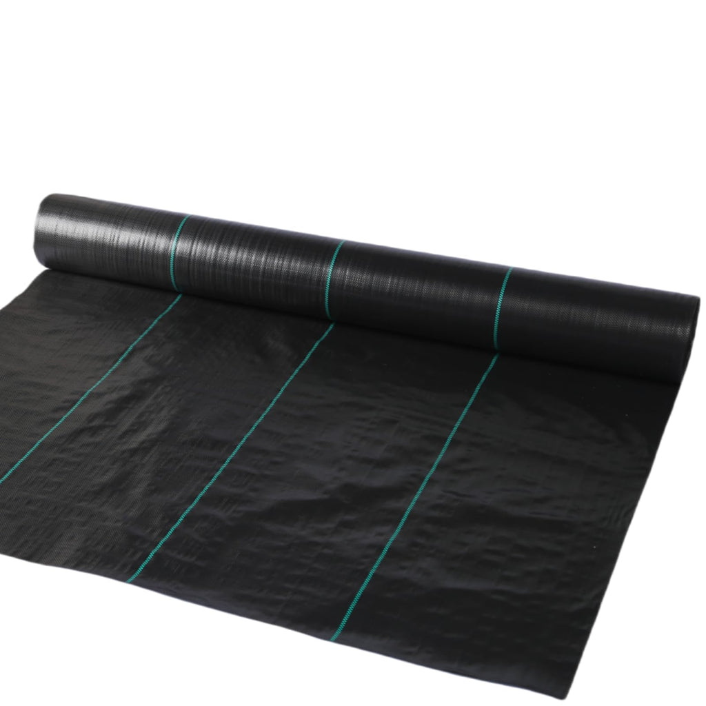 Garvee 3 ft × 600 ft Weed Barrier Landscape Fabric, 3.2 oz Woven Polypropylene Ground Cover with Green Guide Lines for Garden, Flower Beds & Gravel