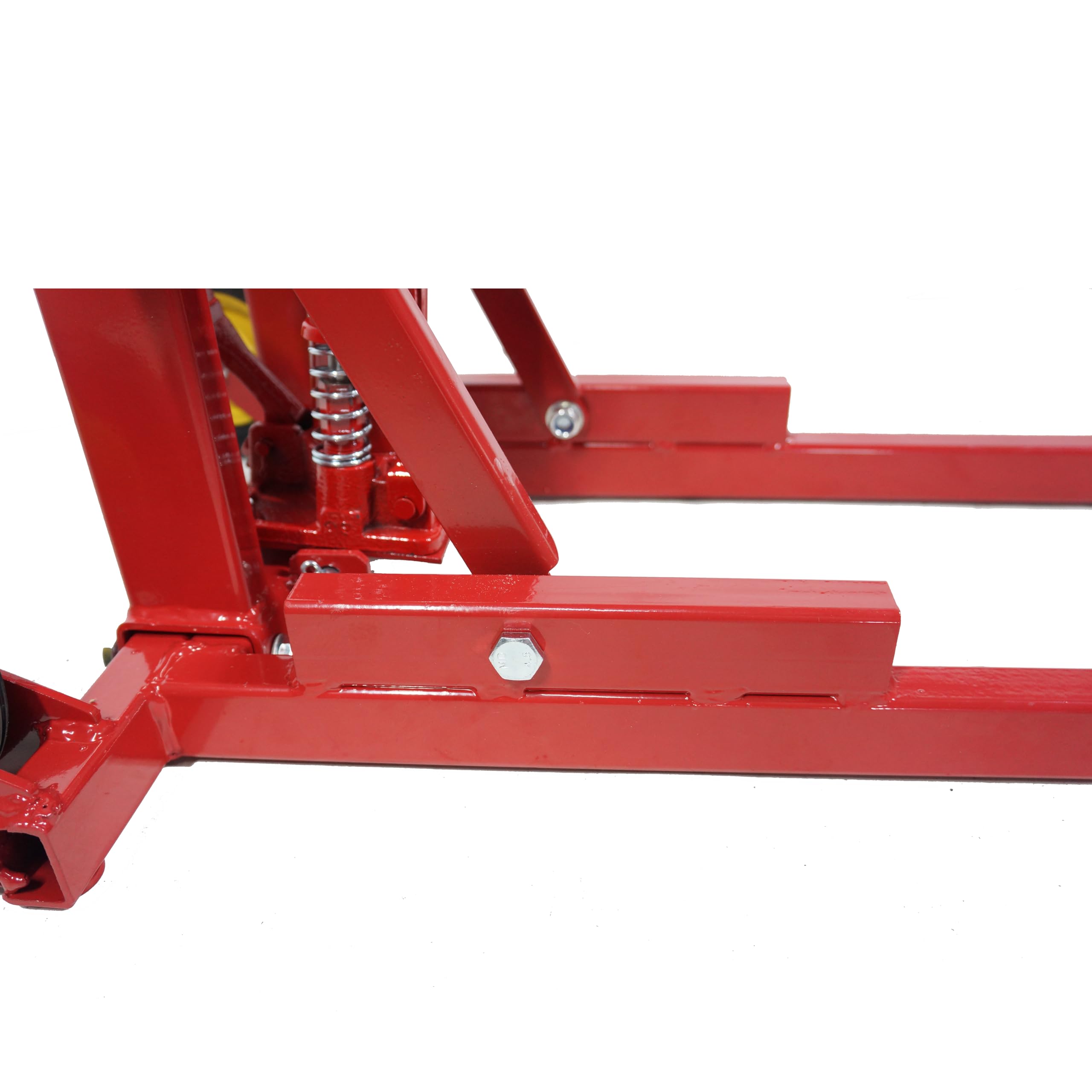Garvee Lawn Mower Lift Jack 550lbs Capacity High Lift 29.1in Durable Steel Safety Lock Wheels for Garden Tractors Maintenance