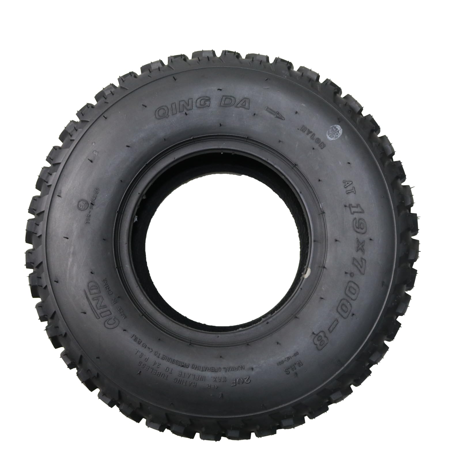 Garvee Set of 2 ATV Tires All-Terrain 19X7-8 4PR Tubeless Nylon 4-Ply Durable Off-Road Traction for Trail Sand Mud