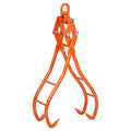 Garvee Log Lifting Tongs 36in Heavy Duty Steel Serrated Claw Hook 3300Lbs Capacity Corrosion Resistant for Tractors Trucks Forklifts ATV Logging