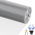 Garvee 23 Gauge Black Hardware Cloth 48"x50’ Roll, 0.25" Mesh, Heavy Duty Welded Wire, Rust-Resistant Steel, Includes Pliers & Gloves, Garden & Coop Fence