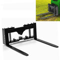 Garvee Skid Steer Pallet Fork Frame Attachment 4000 Lbs Capacity Quick Tach 48" Steel Adjustable Forks Universal Fit