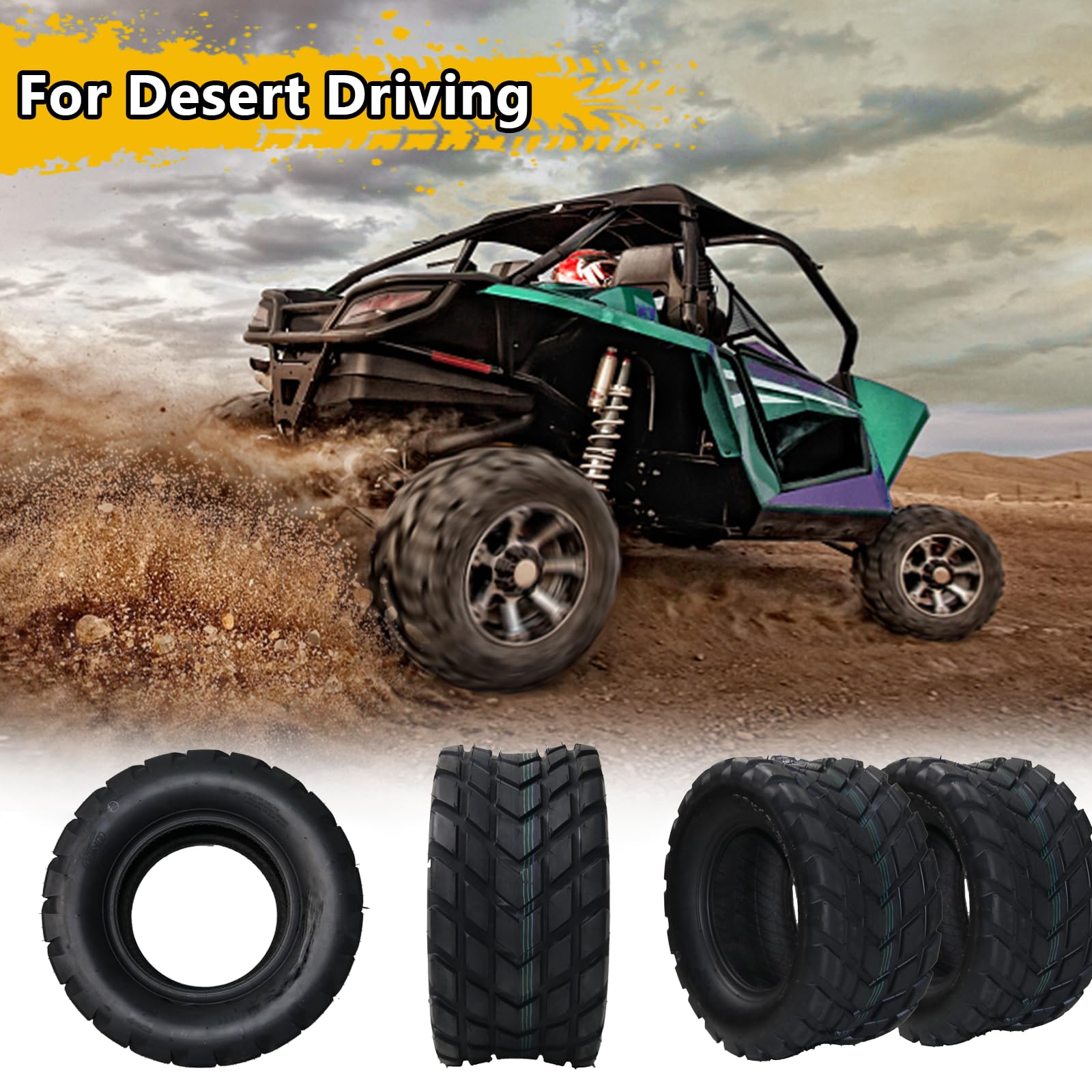 Garvee ATV Tires 20x10-10 4PR All-Terrain Tubeless Nylon Off-Road Traction Mud Sand UTV Trail 2 Pack