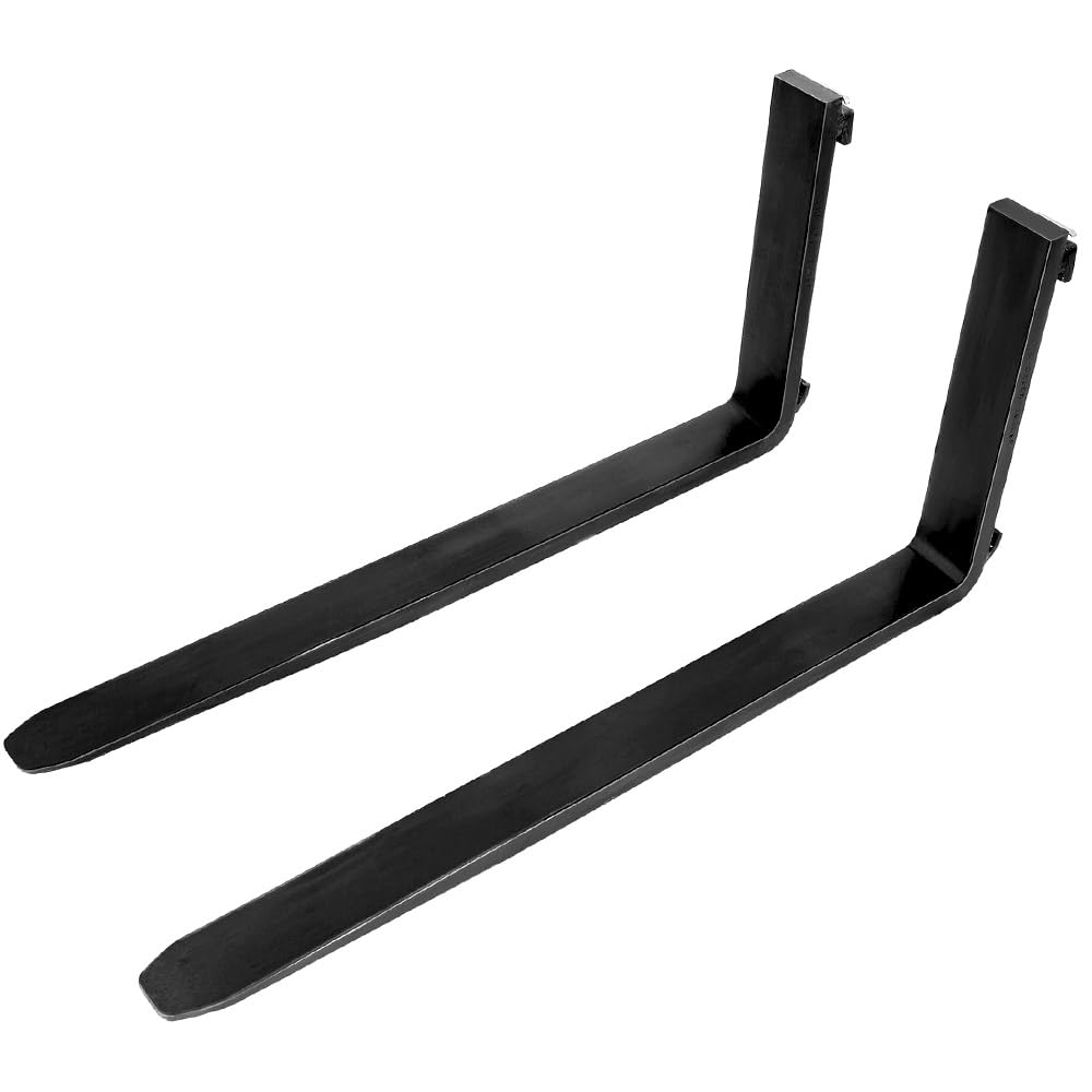 Garvee Skid Steer Pallet Fork Frame Attachment 4000 Lbs Capacity Quick Tach 48" Steel Adjustable Forks Universal Fit