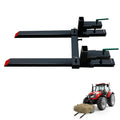 Garvee 43 Inch Clamp On Pallet Forks 2000Lb Heavy Duty Adjustable Stabilizer Bar Cast Iron Powder Coated Quick Attach Skid Steer Loader Farm Construction