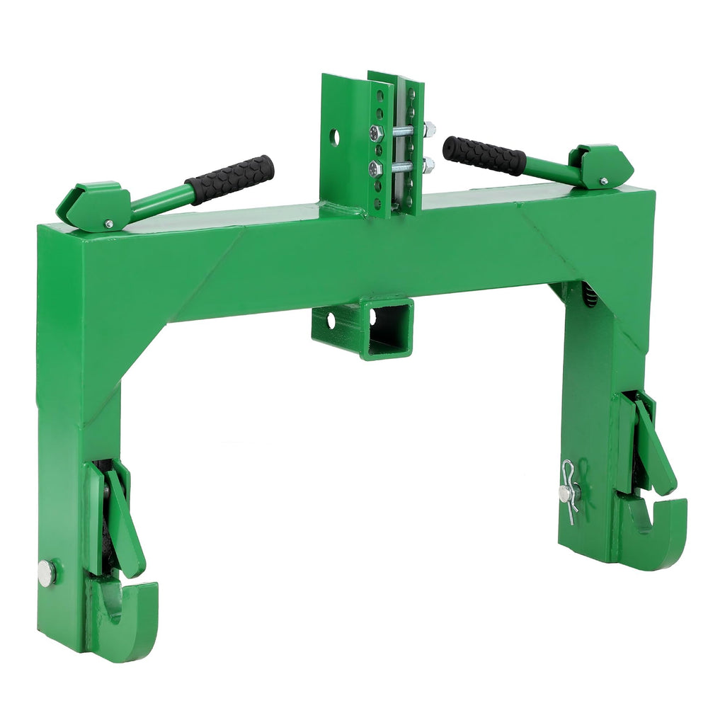 Garvee 3-Point Quick Hitch Category 1 Tractor Adaptor, 3000 Lb Lift, No Bushings, Red Powder Coat, Heavy Duty Steel, Fits Most Category 1 Tractors, Versatile Use