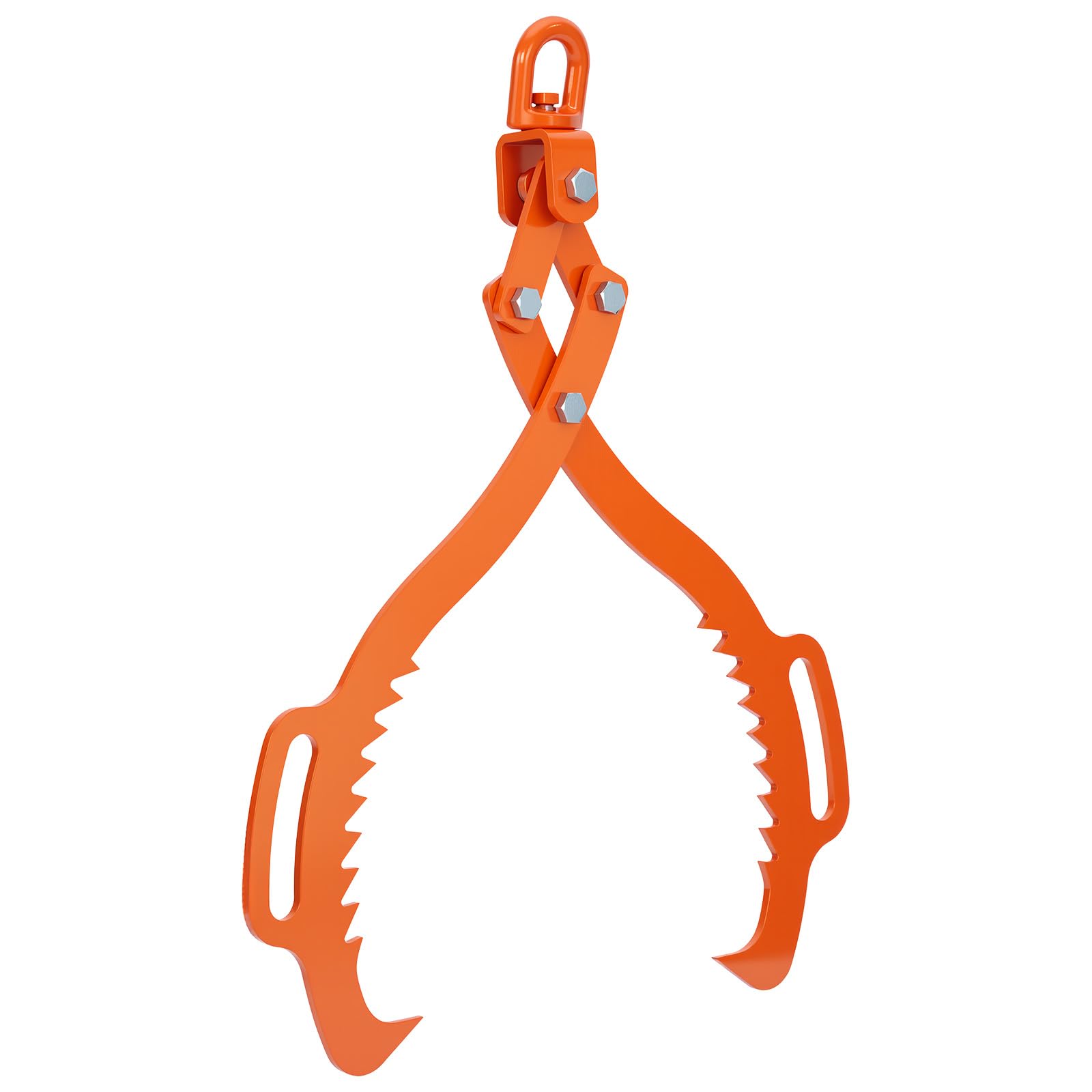 Garvee Log Lifting Tongs 28in Heavy-Duty Steel Serrated Claw Hook 1543Lbs Capacity Corrosion-Resistant Powder Coating Tractor & ATV Logging