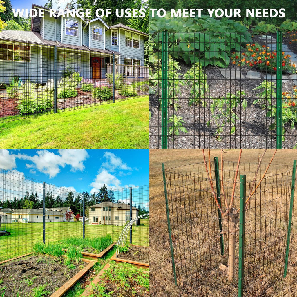 GARVEE 16-Gauge Welded Wire Mesh - 24"x60' Steel Hardware Cloth w/Gloves & Plier (Rust-Resistant for Garden Fencing/Pet Enclosures)