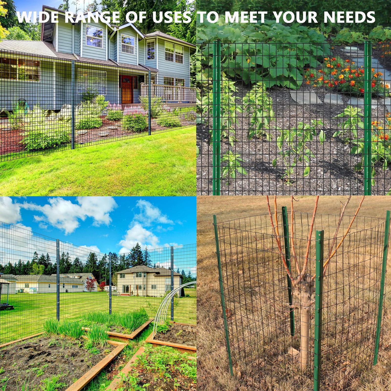 GARVEE 16-Gauge Welded Wire Mesh - 24"x60' Steel Hardware Cloth w/Gloves & Plier (Rust-Resistant for Garden Fencing/Pet Enclosures)