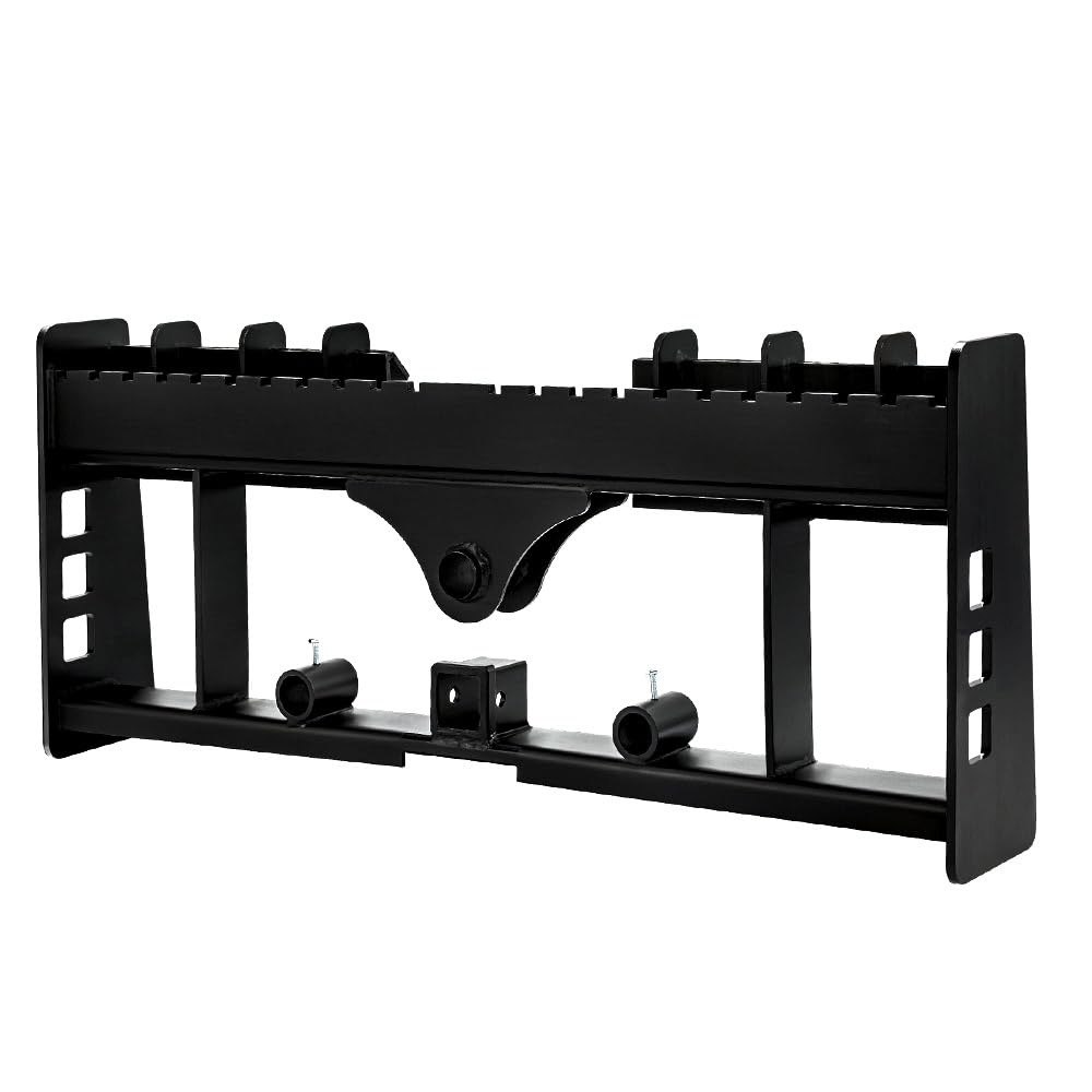 Garvee Skid Steer Pallet Fork Frame Attachment 4000 Lbs Capacity Quick Tach 48" Steel Adjustable Forks Universal Fit