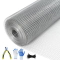 Garvee 19 Gauge Hardware Cloth 1/2 Inch Mesh 48INx100FT - Heavy-Duty Galvanized Steel, Rust-Resistant, Flexible DIY, Garden & Poultry Protection