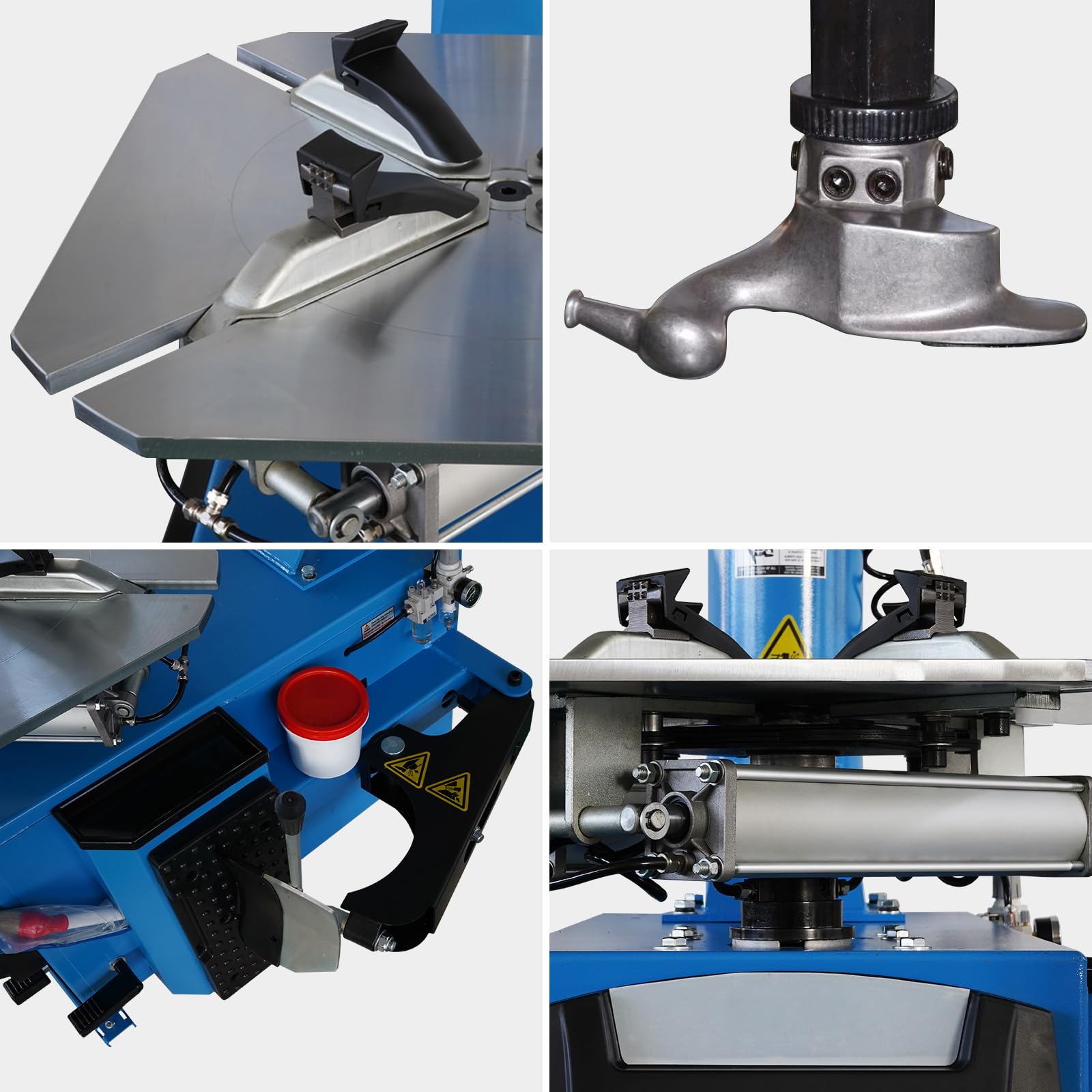 Garvee Tire Changer Machine 1.5HP Pneumatic Tilt-Back Rim Clamp 12-24" Stainless Steel Durable User-Friendly Garage Workshop