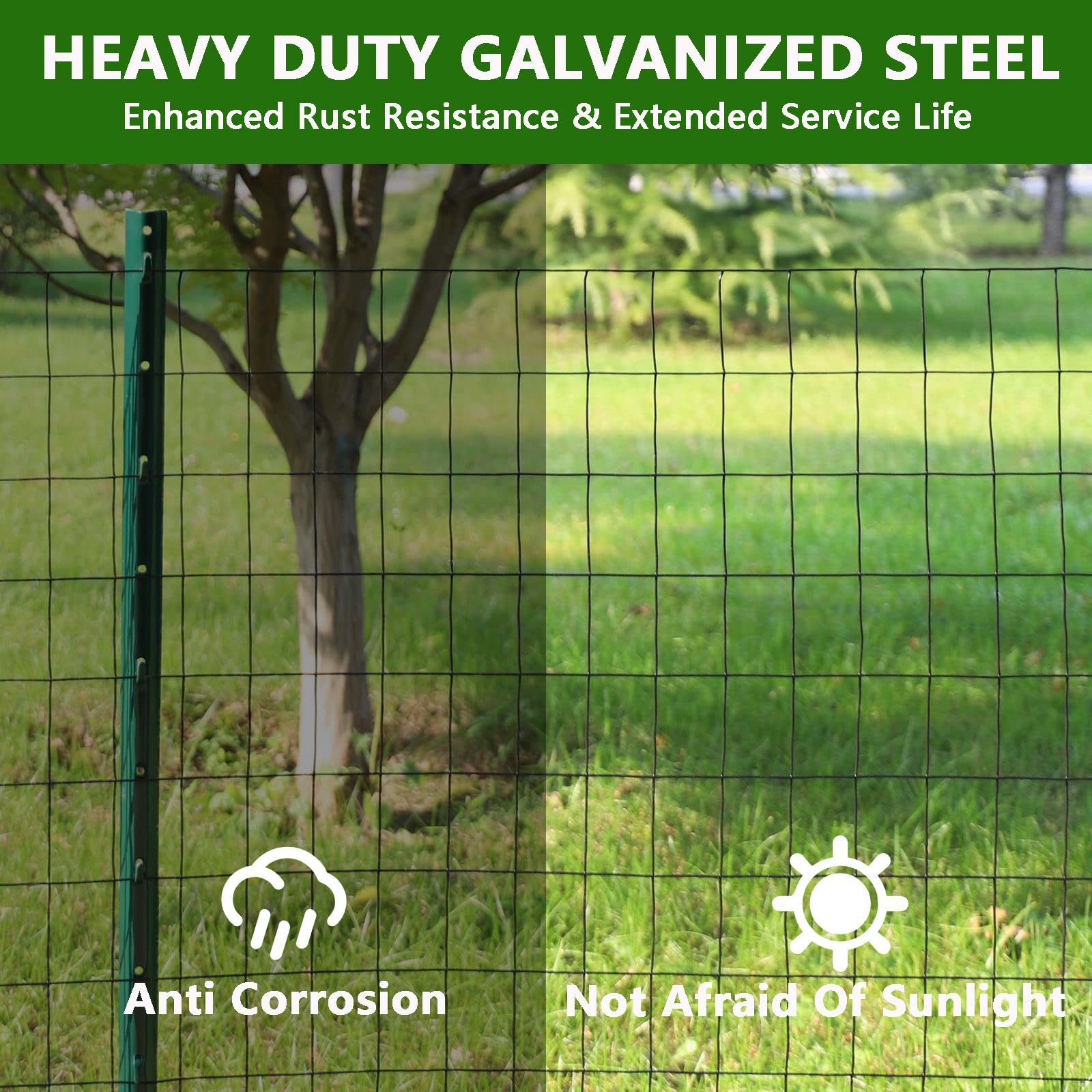 GARVEE 16-Gauge Welded Wire Mesh - 24"x60' Steel Hardware Cloth w/Gloves & Plier (Rust-Resistant for Garden Fencing/Pet Enclosures)