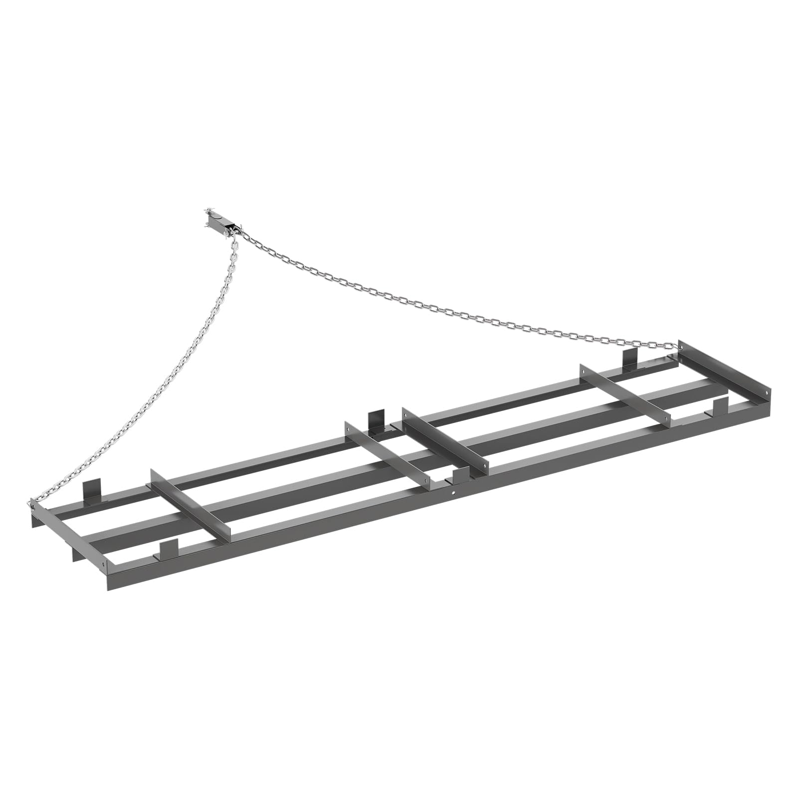 Garvee 8FT Drag Harrow for ATV Tractor UTV, Heavy-Duty Steel, Adjustable Width, 6FT Chain Link, Tow Behind Landscape Rake, Yard Field Driveway