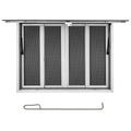 Garvee 60x36 Aluminum Alloy Concession Window, Food Truck Window with 4 Sliding Mesh Screens, 85° Opening, Dual Waterproof Seals, Rust-Resistant, for Food Trucks & Trailers