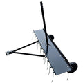 Garvee 45inch Tow Behind Dethatcher with 20 Spring Steel Tines, Heavy-Duty Lawn Rake, Rust-Resistant Steel Frame, Easy Hitch, Adjustable Height for Riding Mowers