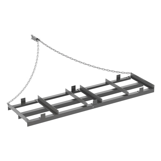 Garvee 6FT Drag Harrow Driveway Grader for ATV, UTV & Tractor, Heavy-Duty Steel Tow Behind Landscape Rake with 6FT Chain for Gravel, Soil, Yard & Field Leveling