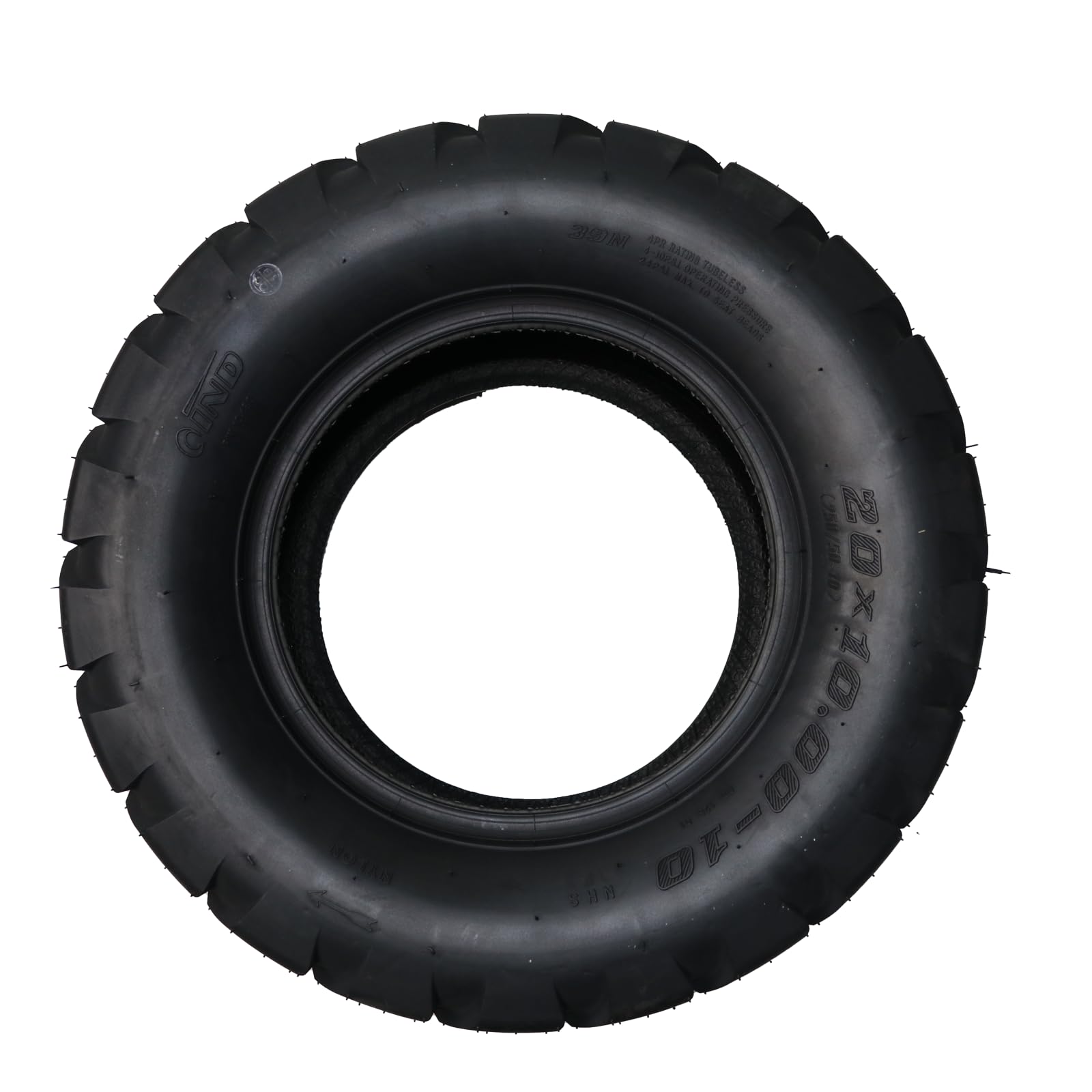 Garvee ATV Tires 20x10-10 4PR All-Terrain Tubeless Nylon Off-Road Traction Mud Sand UTV Trail 2 Pack