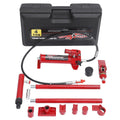 Garvee 4 Ton Porta Power Hydraulic Jack Kit with 4.6 Ft Oil Hose, Heavy Duty, Portable HDPE Case, Automotive & Farm Use