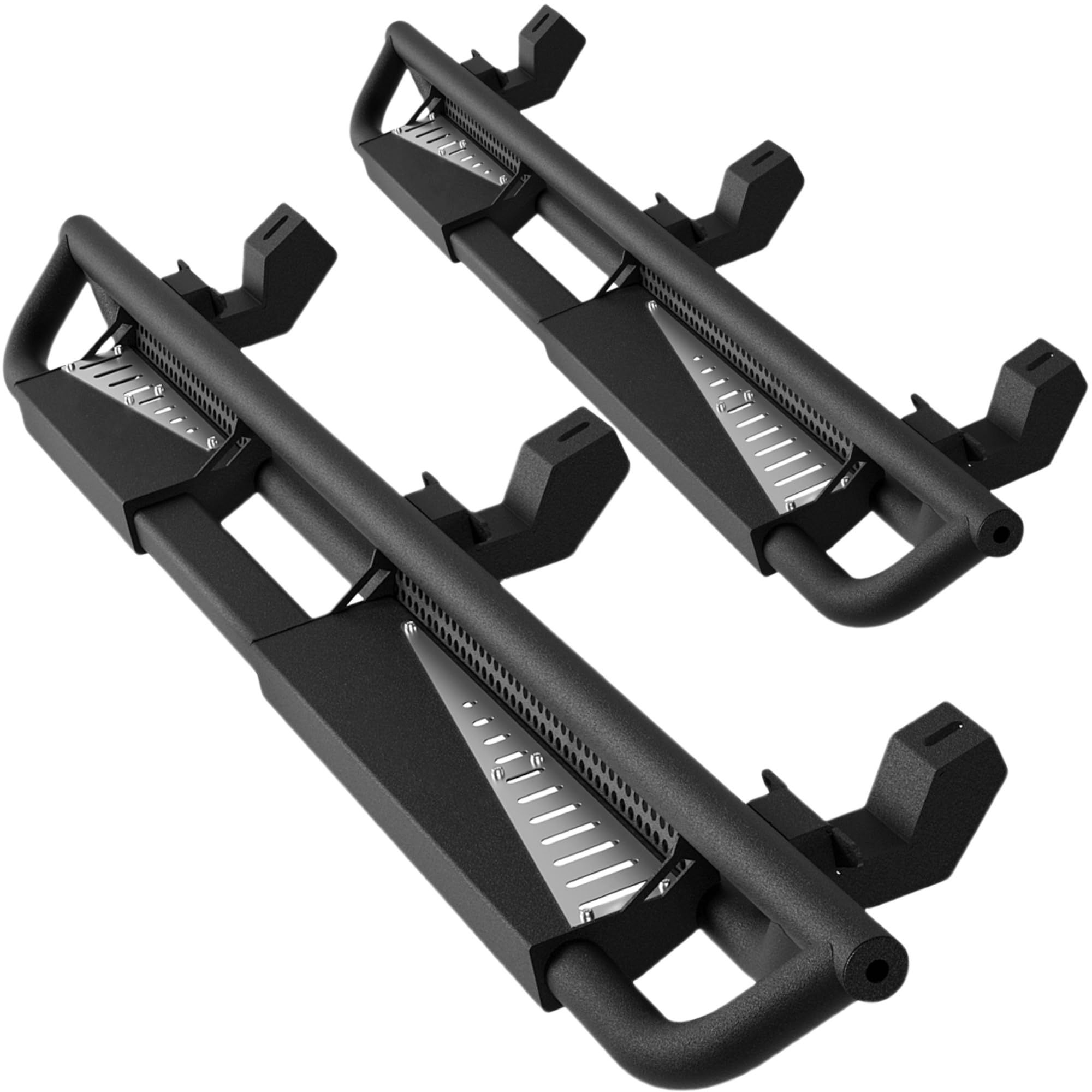 Garvee 6" Drop Running Boards for 2007-2018 Jeep Wrangler JK 4 Door, Black Powder Coated Side Step Bars