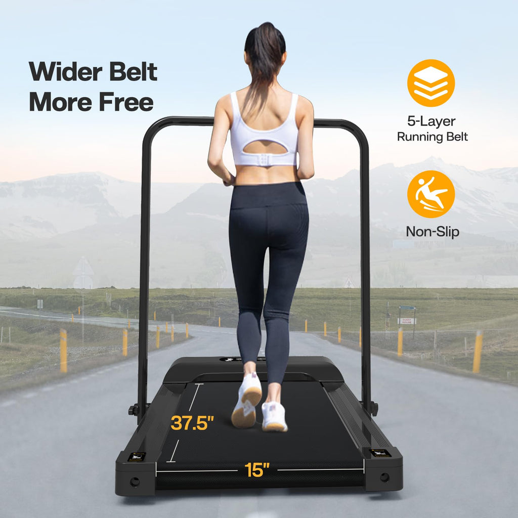 Garvee Dog Treadmill for Small and Medium Dogs, 2.5 Hp Foldable Pet Treadmill for Doggy Running Machine, 2 in 1 Foldable Pet Pacer Treadmill Pad with LED Display for Home Use, Orange