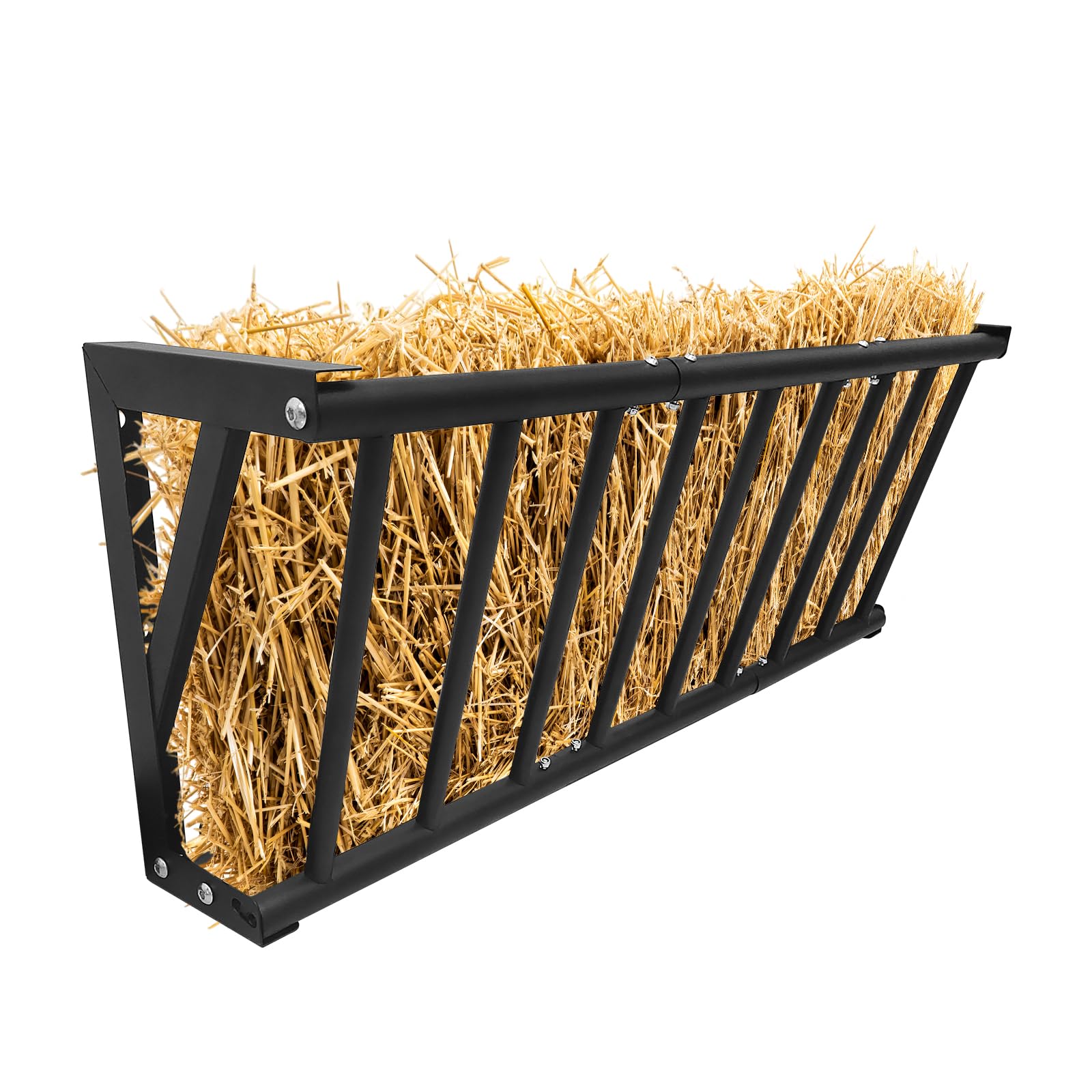 Garvee Wall Mount Hay Rack Livestock Feeder 40" Long 25 Gallon Capacity Heavy Duty Carbon Steel Rust-Resistant Easy Install Indoor Outdoor