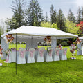 Garvee 10'x20' Heavy Duty Pop Up Canopy Tent - Commercial Waterproof UV50+ Oxford Fabric with Removable Sidewalls & Roller Bag