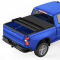 Garvee 5.8FT Soft Tri-fold Truck Bed Tonneau Cover Compatible with 2019-2025 Chevrolet Silverado/GMC Sierra 1500, Foldable Truck Bed Cover