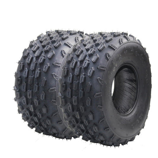 Garvee Set of 2 19x7-8 ATV UTV Mini Bike Tires Tubeless 4PR Sport-Racing Durable Rubber Aggressive Tread Off-Road