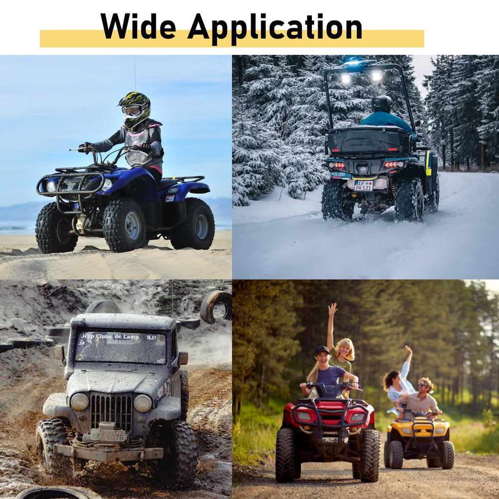 Garvee ATV Tires 20x10-10 4PR All-Terrain Tubeless Nylon Off-Road Traction Mud Sand UTV Trail 2 Pack