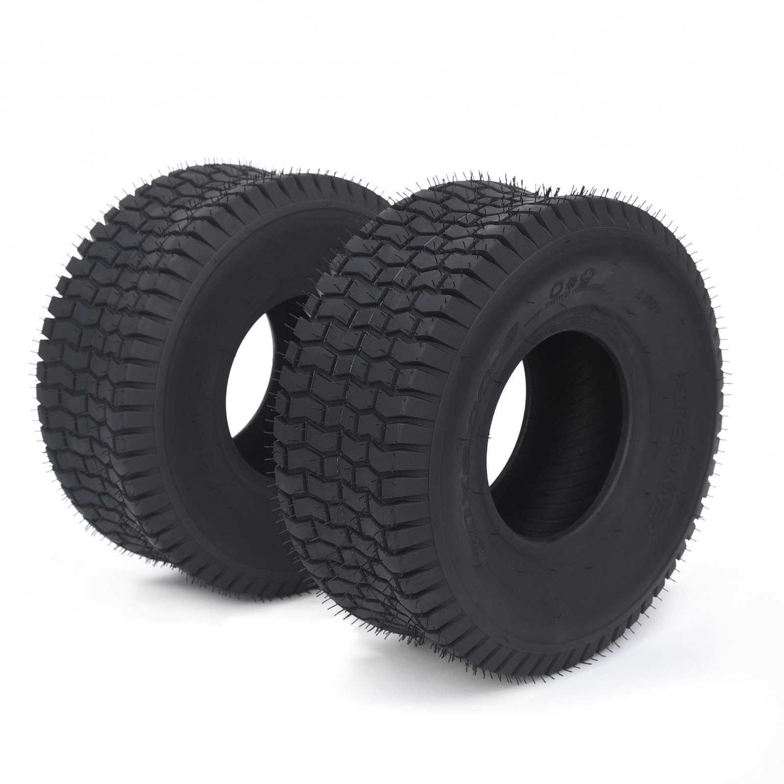 Garvee 18x8.50-8 Lawn Mower Tires, 4 Ply Tubeless, Set of 2, Fits Lawn Tractor, Riding Mower, Golf Cart